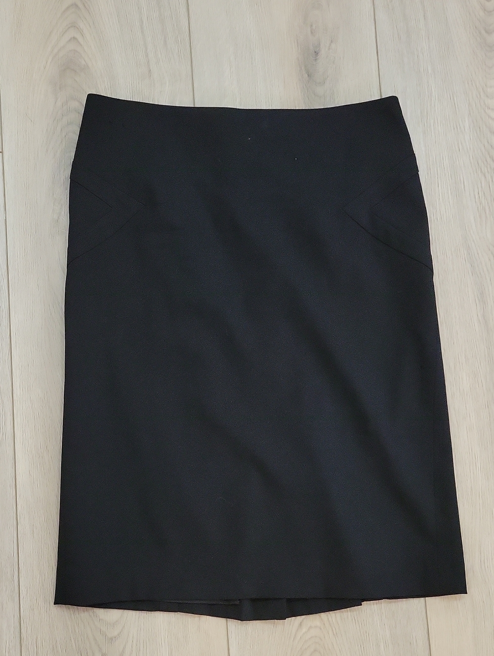 Club Monaco Black Pencil Skirt with Subtle Seam Accents